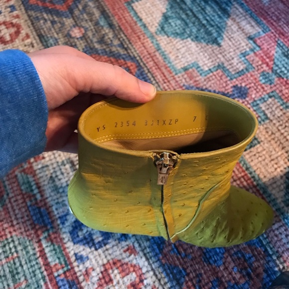 Salvatore Ferragamo Ostrich Booties - Picture 5 of 5
